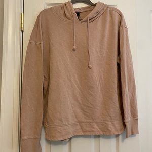 salmon pink sweatshirt